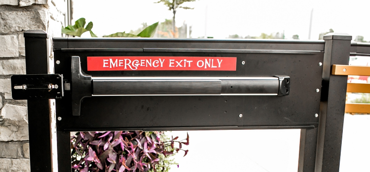 emergency push bar installation in Cotati